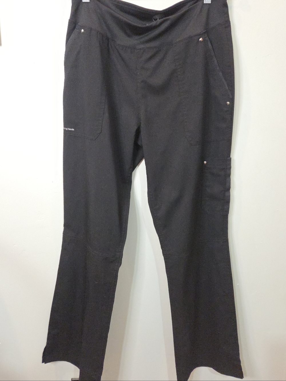 Healing Hands Purple Label Black Tori Scrub Pants Size Medium - Picture 2 of 14